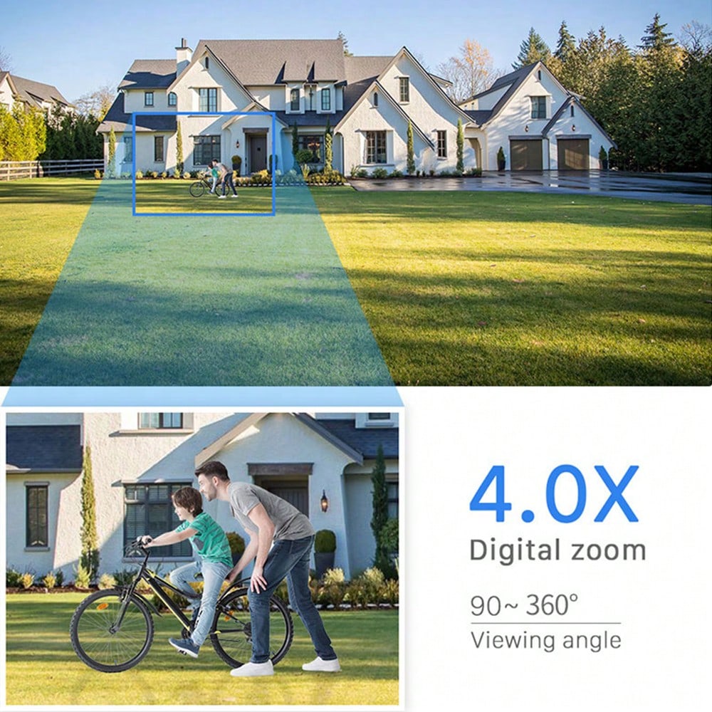 Cámara de Seguridad Wi-Fi Inteligente con 5 Antenas y Visión Nocturna