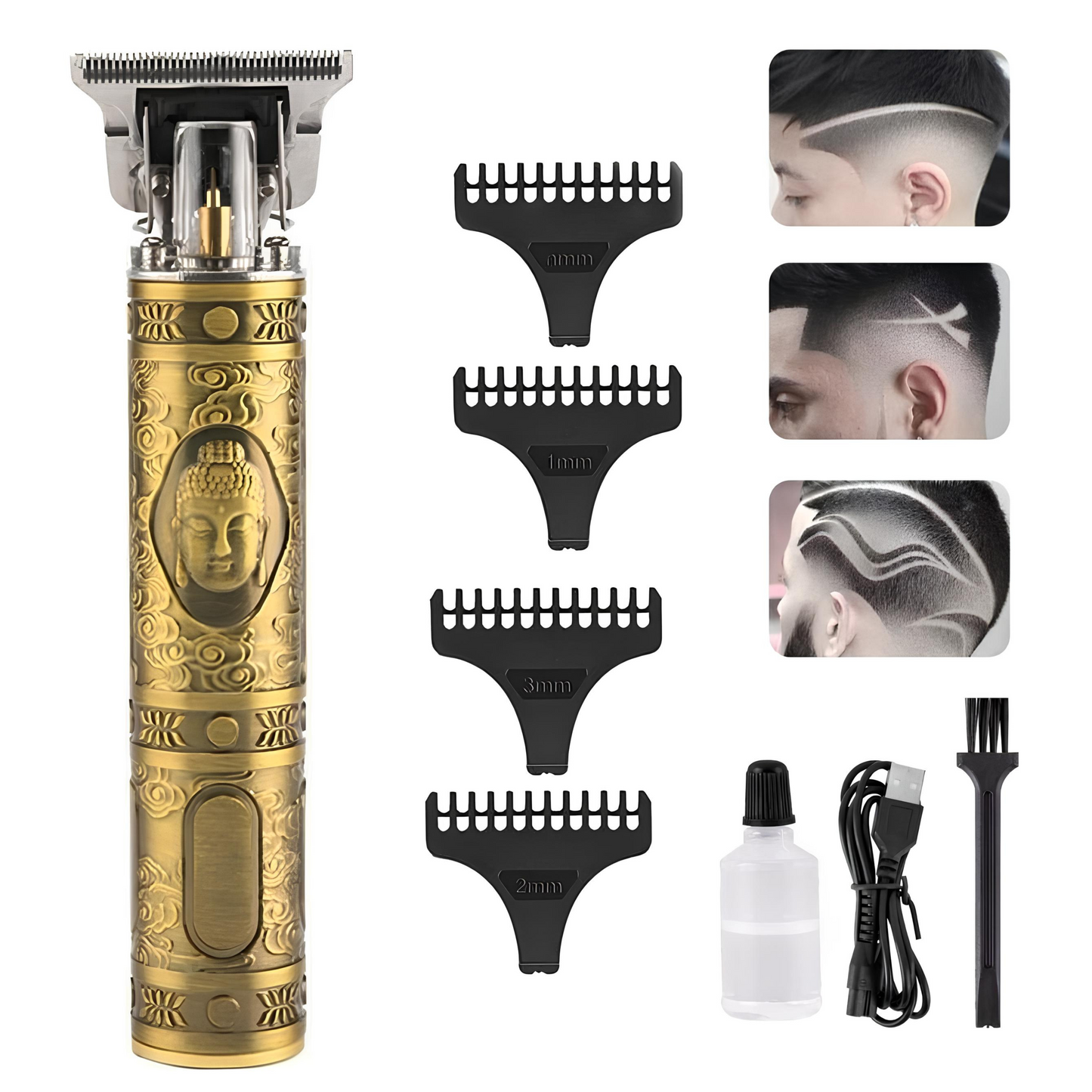 Máquina Cortadora de Cabello + Rasuradora Profesional Recargable – Set 2 en 1