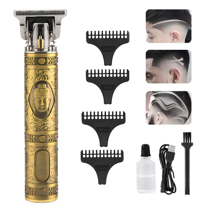 Máquina Cortadora de Cabello + Rasuradora Profesional Recargable – Set 2 en 1