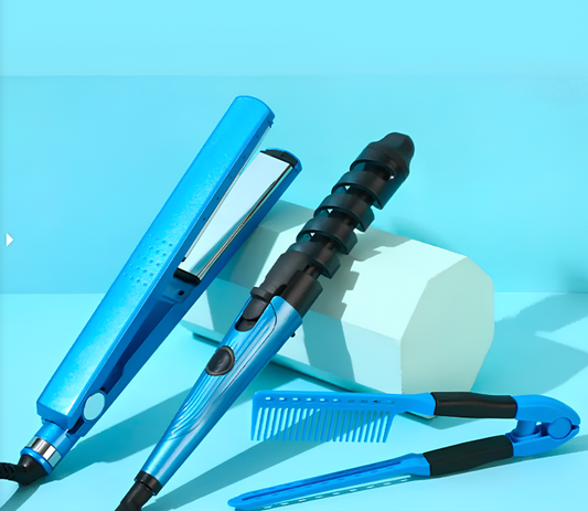 Combo Nano Titanium – Plancha y Rizador Profesional con Peineta