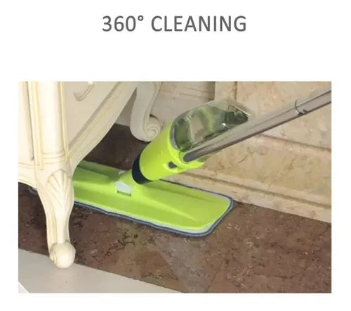 Trapeador Spray Mop 2 en 1 con Botella Refillable de 600 ml y Cabezal 360°