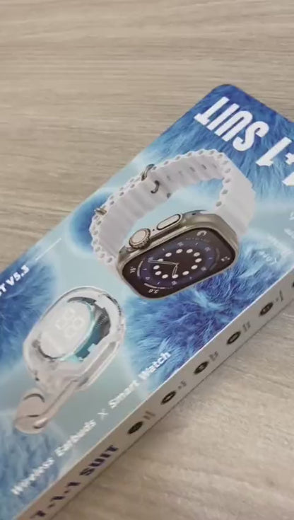 Combo Smartwatch K2 + 7 Correas + Auriculares Gamer UltraPods Pro